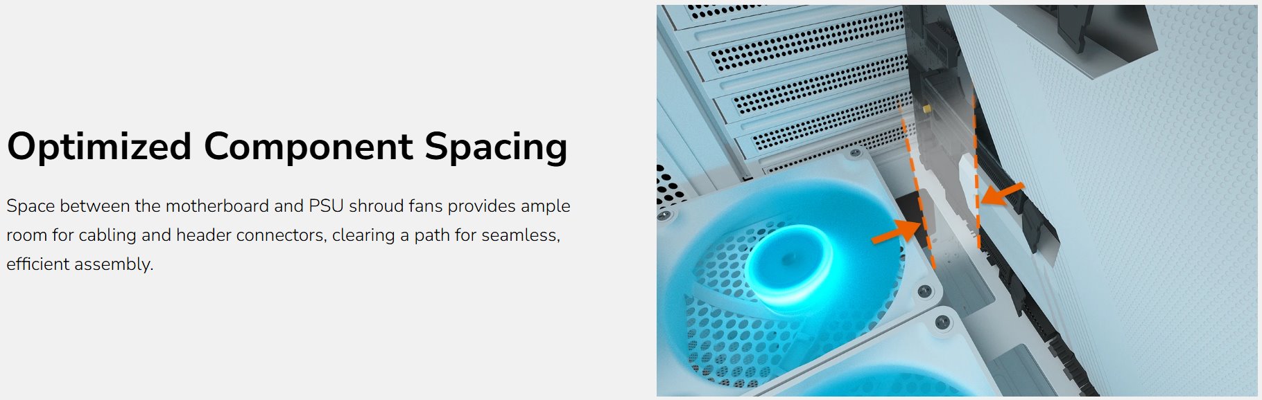 COUGAR PC skříň MX230 White RGB Mid Tower Mesh Front Panel 4 x 120mm ARGB Fans TG Left Panel