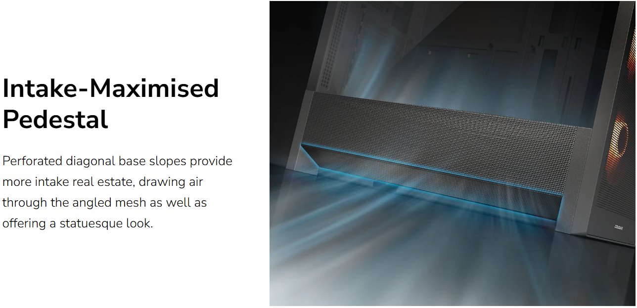 COUGAR PC skříň MX230 White RGB Mid Tower Mesh Front Panel 4 x 120mm ARGB Fans TG Left Panel