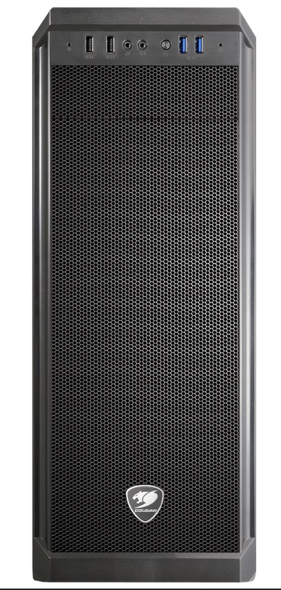 COUGAR PC skříň MX330-G Mid Tower Mesh Front Panel 1 x 120mm Fan TG Left Panel