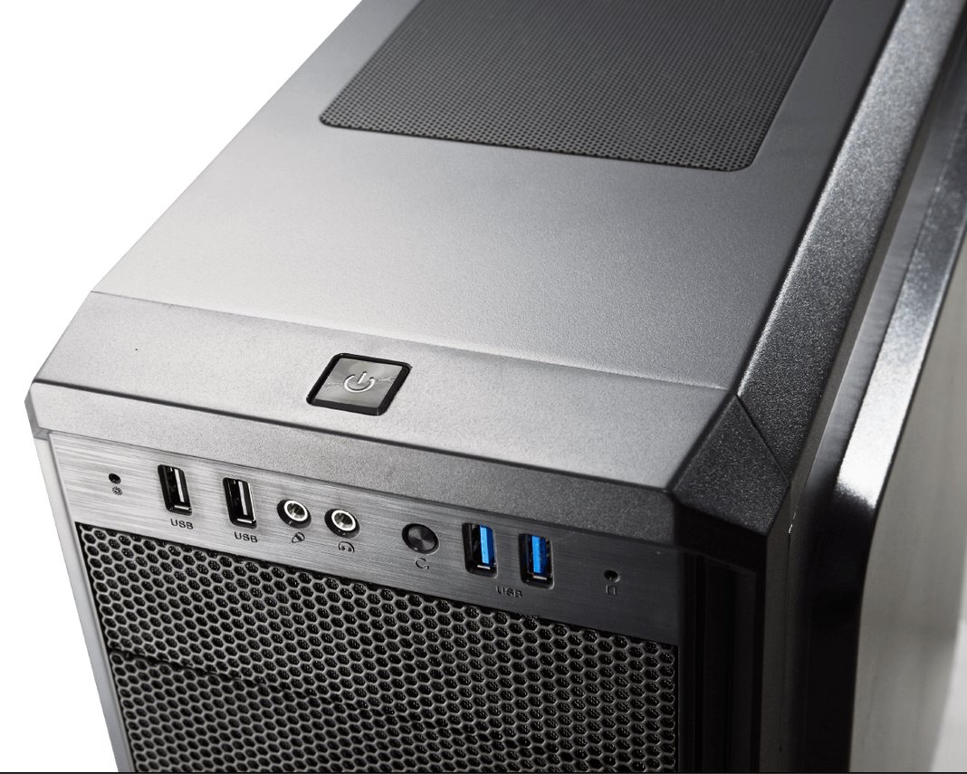 COUGAR PC skříň MX330-G Mid Tower Mesh Front Panel 1 x 120mm Fan TG Left Panel