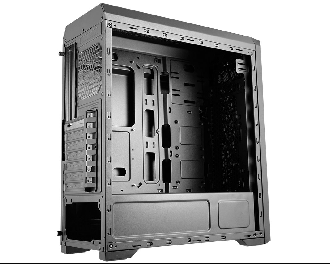 COUGAR PC skříň MX330-G Mid Tower Mesh Front Panel 1 x 120mm Fan TG Left Panel