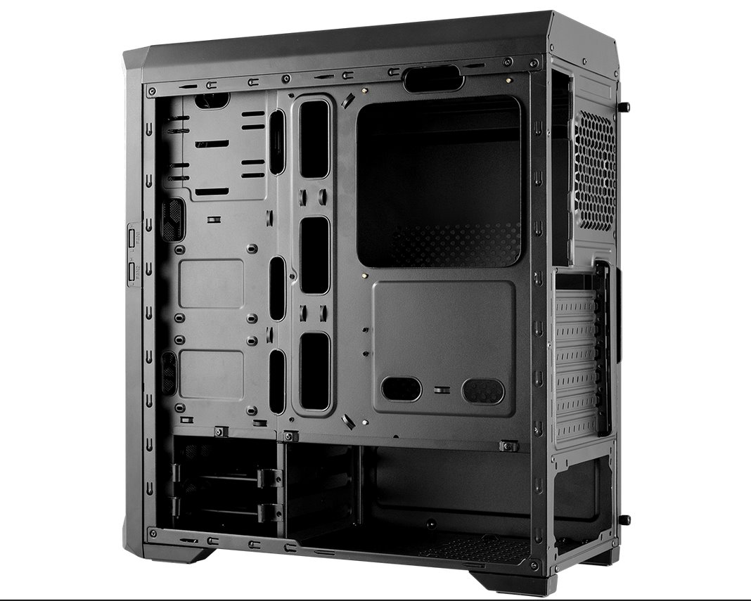 COUGAR PC skříň MX330-G Mid Tower Mesh Front Panel 1 x 120mm Fan TG Left Panel