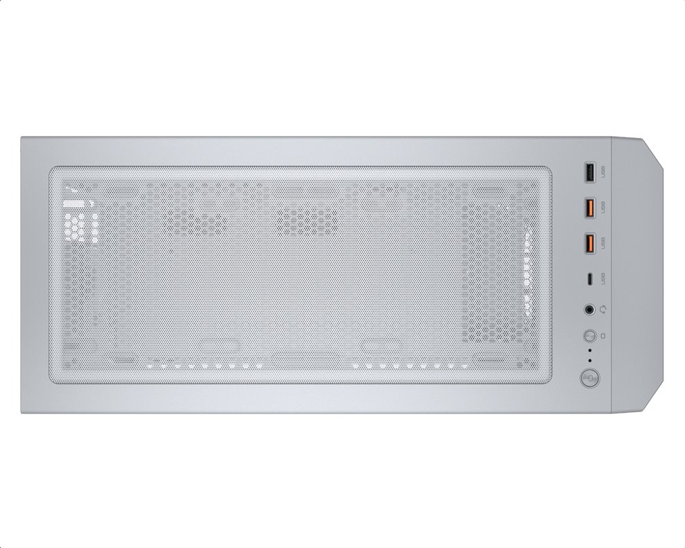 COUGAR PC skříň MX330-G Pro White Mid Tower Mesh Front Panel 1 x 120mm Fan TG Left Panel