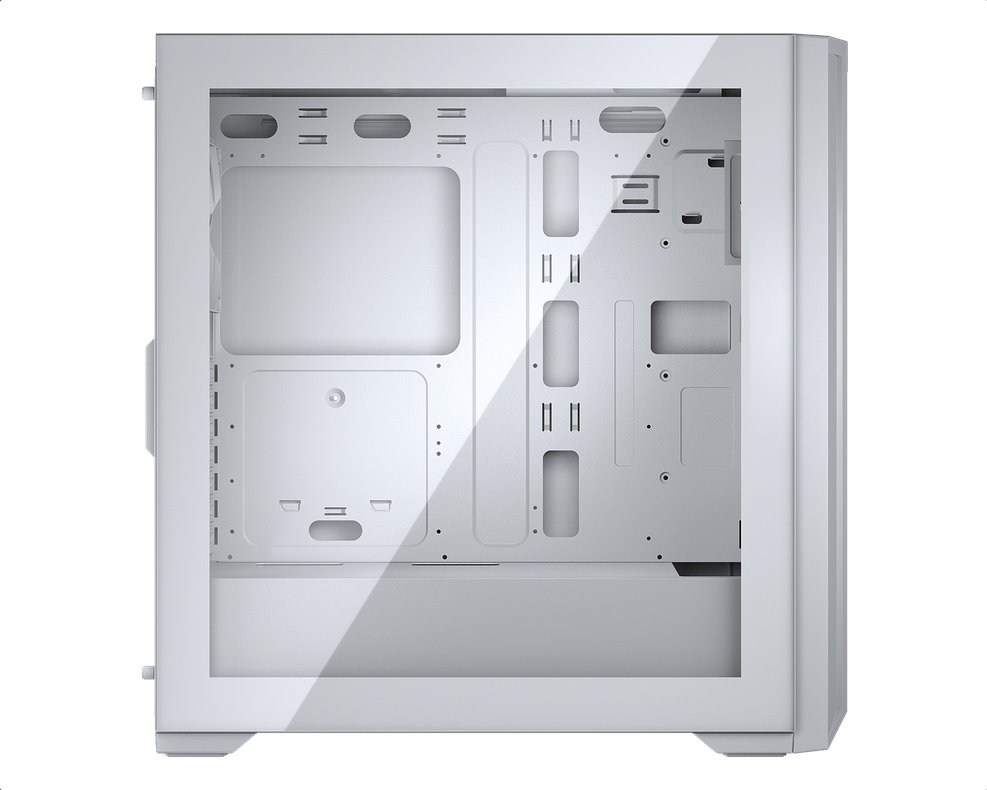 COUGAR PC skříň MX330-G Pro White Mid Tower Mesh Front Panel 1 x 120mm Fan TG Left Panel