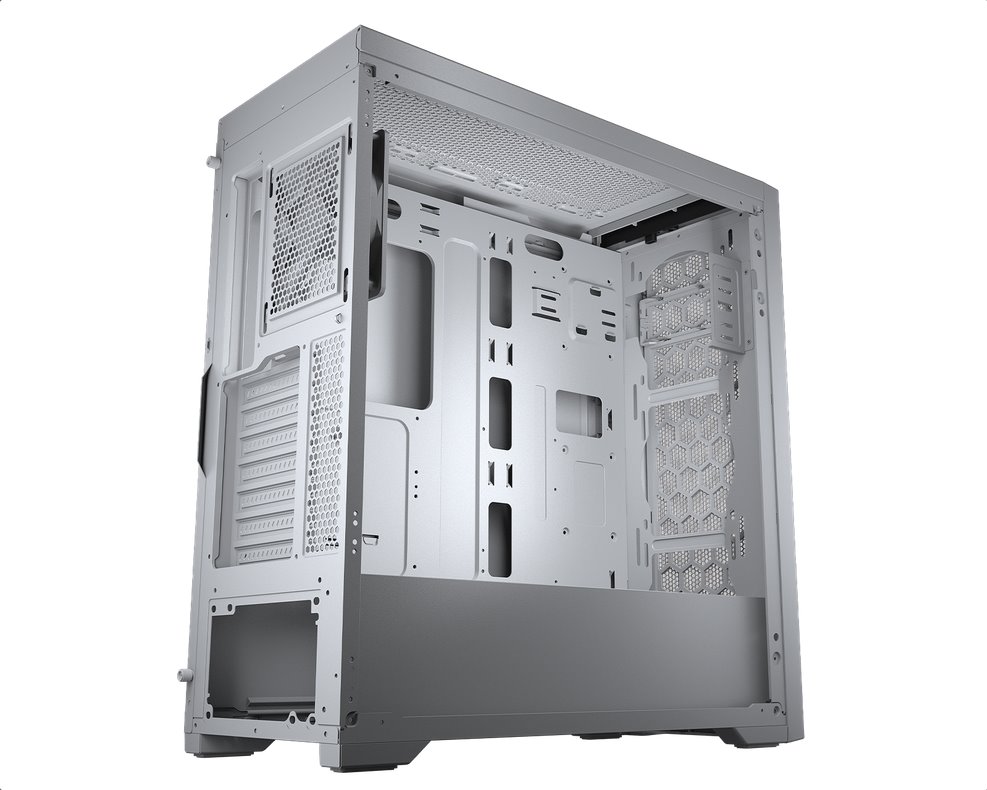 COUGAR PC skříň MX330-G Pro White Mid Tower Mesh Front Panel 1 x 120mm Fan TG Left Panel