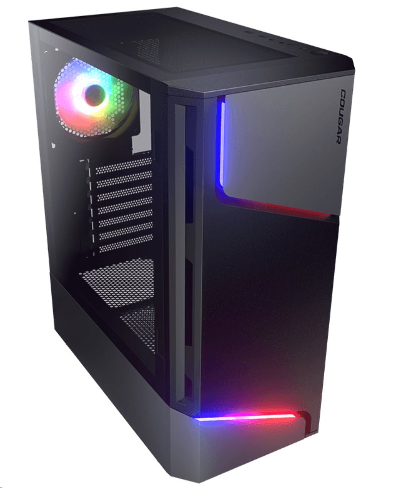 COUGAR PC skříň MX360 Mid Tower Tempered glass cover 120mm fan