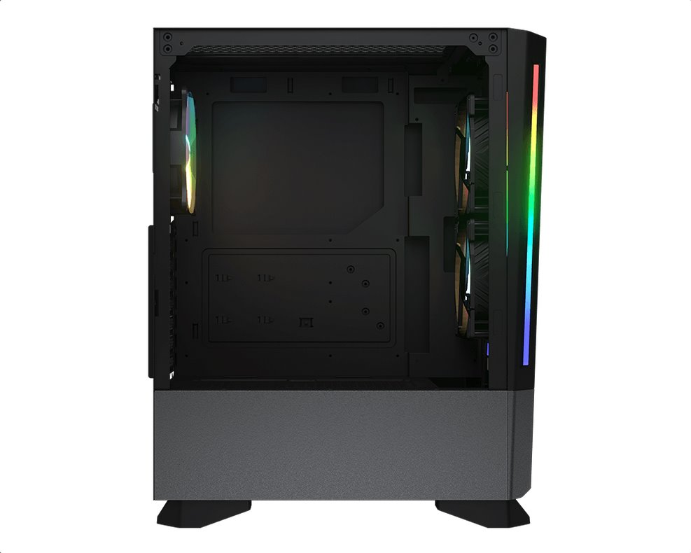 COUGAR PC skříň MX430 Air RGB White Mid Tower Air Vents Front Panel with ARGB strips 3 x ARGB Fans 4mm TG Left Panel
