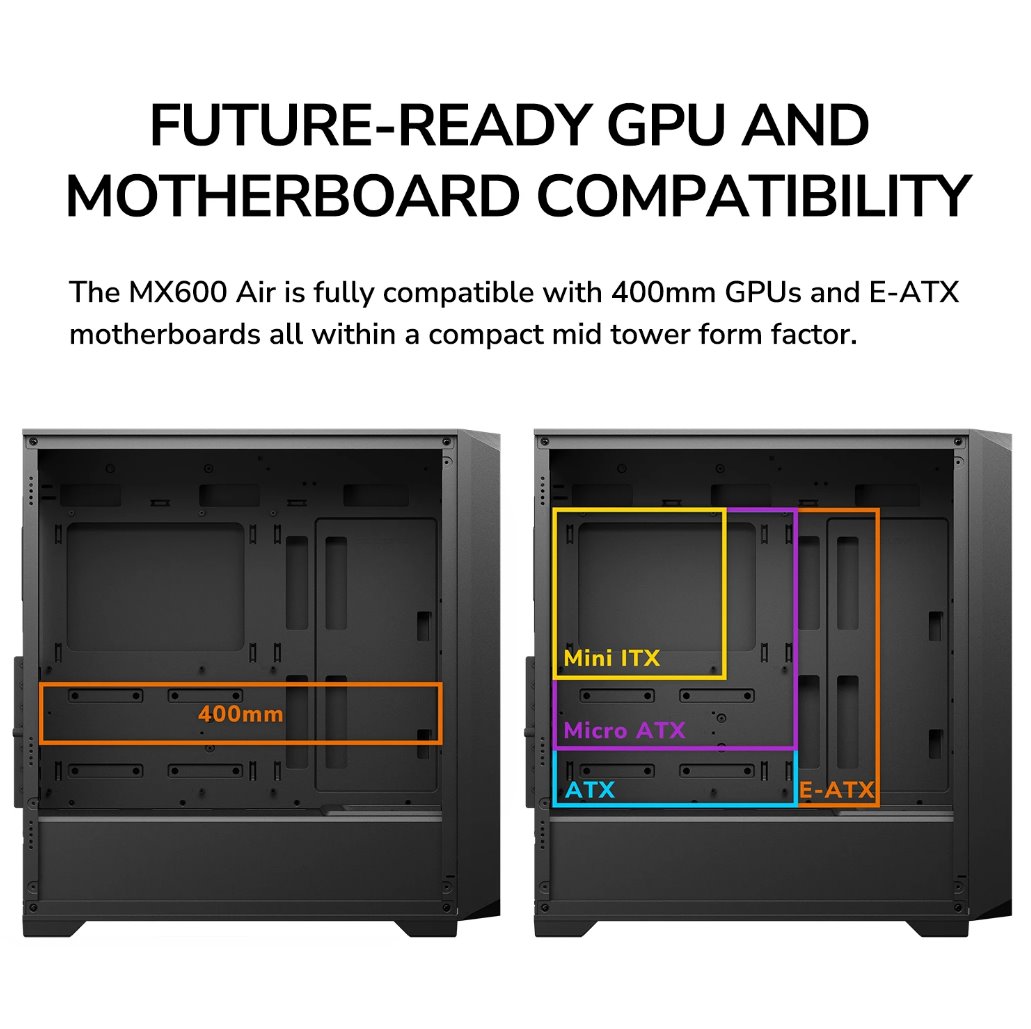 COUGAR PC skříň MX600 Air Black Mid