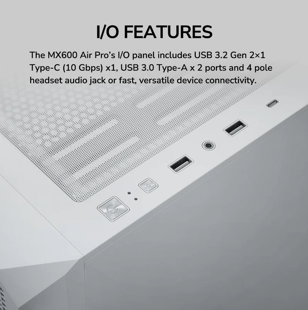 COUGAR PC skříň MX600 Air Pro Black Mid