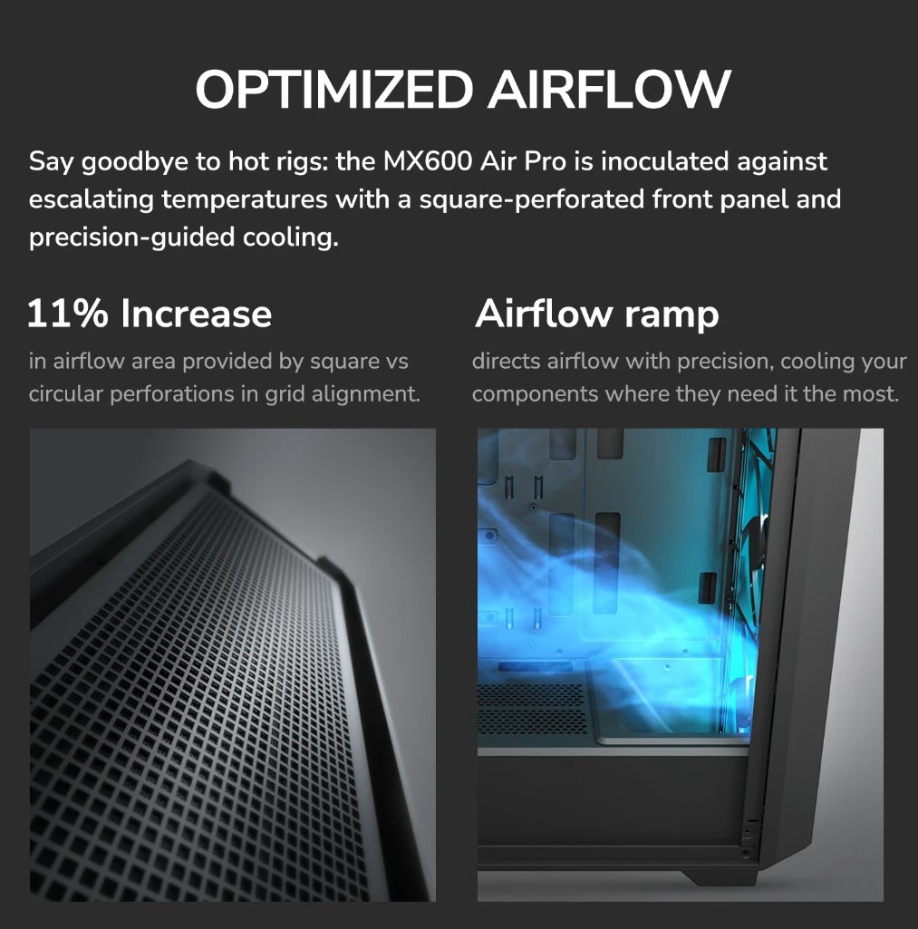 COUGAR PC skříň MX600 Air Pro White Mid