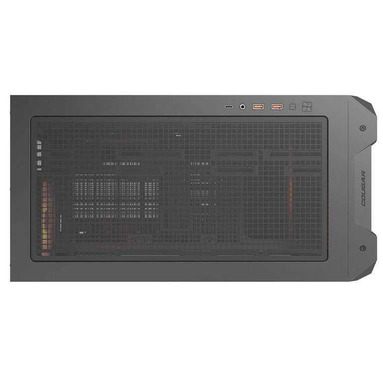 COUGAR PC skříň MX600 Black Mini Tower Mesh Front Panel 2 x 160mm + 1 x 120mm Fans TG Left Panel