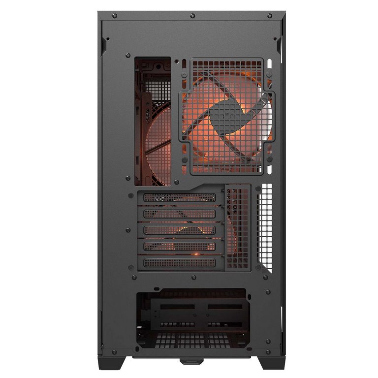 COUGAR PC skříň MX600 Black Mini Tower Mesh Front Panel 2 x 160mm + 1 x 120mm Fans TG Left Panel