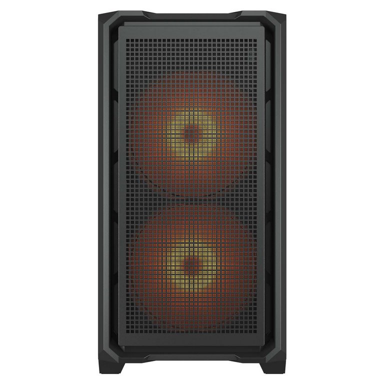 COUGAR PC skříň MX600 Black Mini Tower Mesh Front Panel 2 x 160mm + 1 x 120mm Fans TG Left Panel