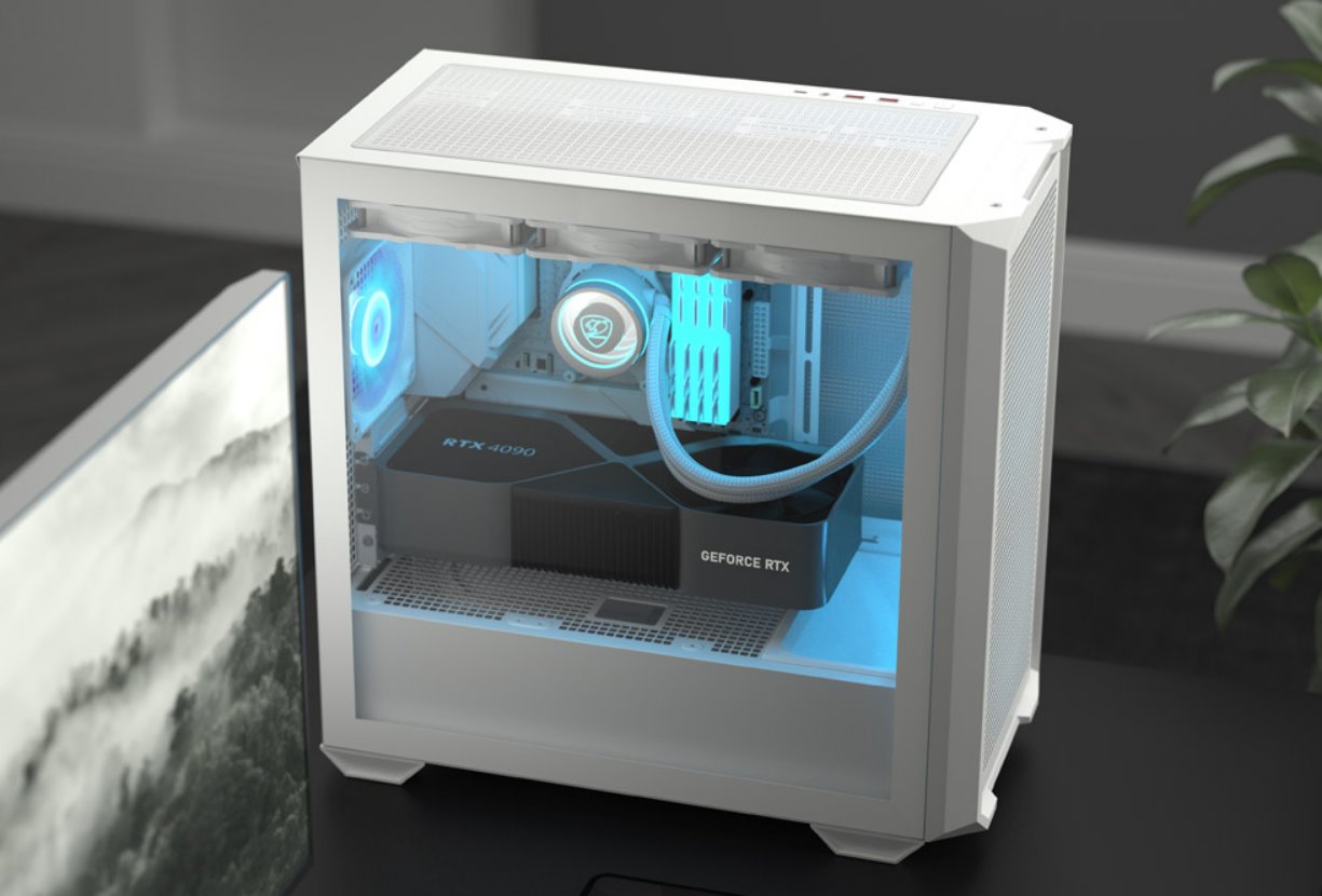 COUGAR PC skříň MX600 Black Mini Tower Mesh Front Panel 2 x 160mm + 1 x 120mm Fans TG Left Panel