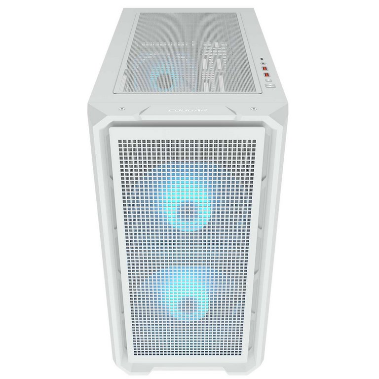 COUGAR PC skříň MX600 White Mini Tower Mesh Front Panel 2 x 160mm + 1 x 120mm Fans TG Left Panel