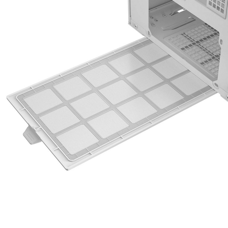 COUGAR PC skříň MX600 White Mini Tower Mesh Front Panel 2 x 160mm + 1 x 120mm Fans TG Left Panel