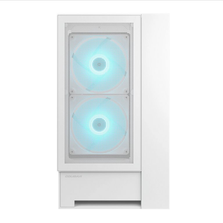 COUGAR PC skříň OMNYX White Mid Tower Mesh Front Panel 2 x 160mm ARGB Fan, Rear Panel 2x 160mm ARGB Fan