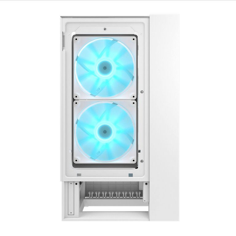 COUGAR PC skříň OMNYX White Mid Tower Mesh Front Panel 2 x 160mm ARGB Fan, Rear Panel 2x 160mm ARGB Fan