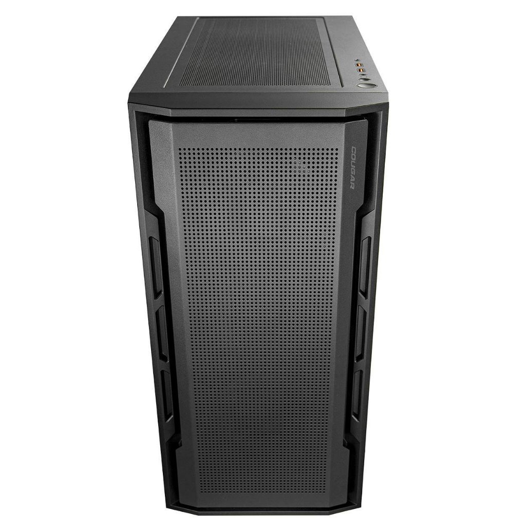 COUGAR PC skříň UNIFACE Black Mid Tower Mesh Front Panel 2 x ARGB Fans TG Left Panel