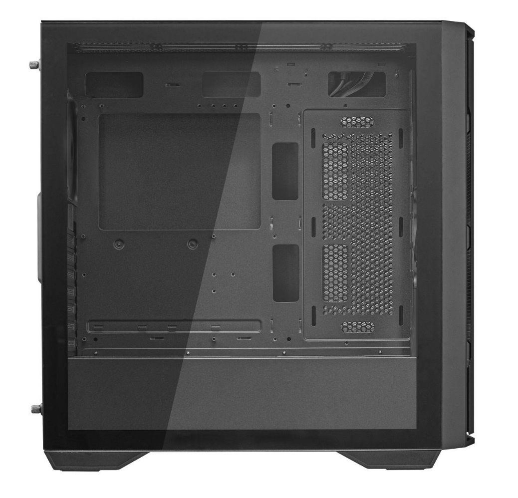 COUGAR PC skříň UNIFACE Black Mid Tower Mesh Front Panel 2 x ARGB Fans TG Left Panel