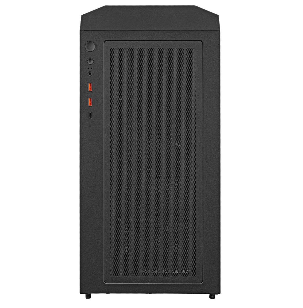 COUGAR PC skříň UNIFACE Black Mid Tower Mesh Front Panel 2 x ARGB Fans TG Left Panel