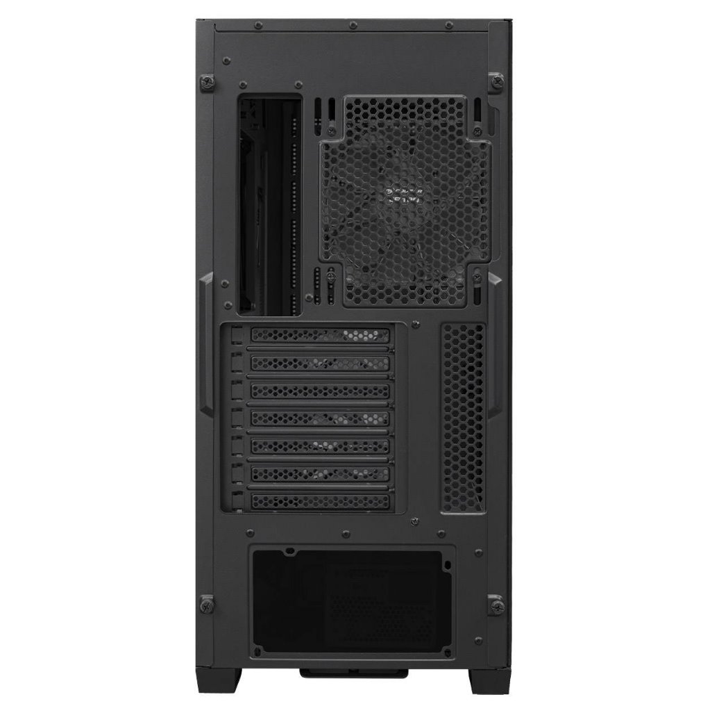 COUGAR PC skříň UNIFACE Black Mid Tower Mesh Front Panel 2 x ARGB Fans TG Left Panel