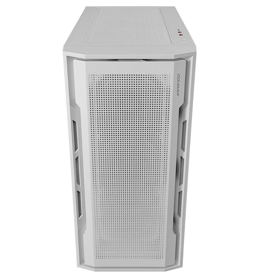 COUGAR PC skříň UNIFACE White Mid Tower Mesh Front Panel 2 x ARGB Fans TG Left Panel