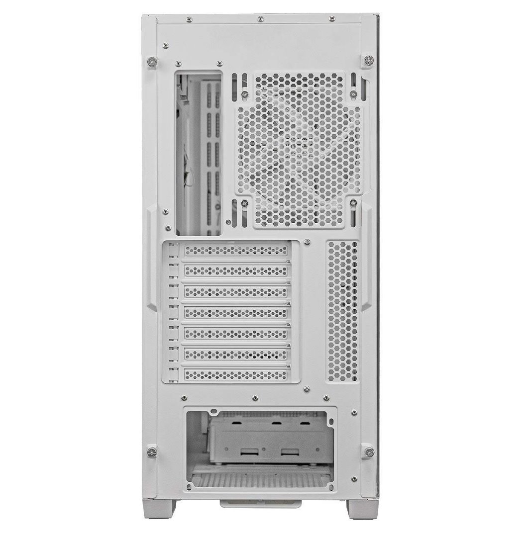 COUGAR PC skříň UNIFACE White Mid Tower Mesh Front Panel 2 x ARGB Fans TG Left Panel
