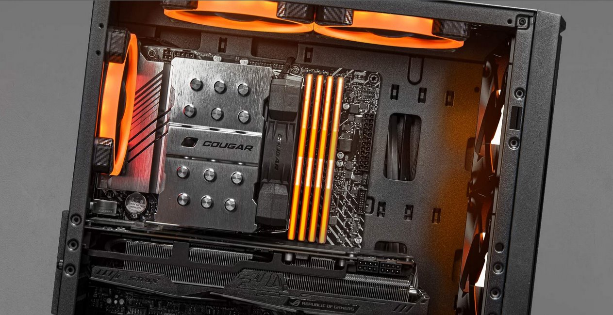 COUGAR PC skříň UNIFACE White Mini Tower Mesh Front Panel 1x 120mm Fan TG Left Panel