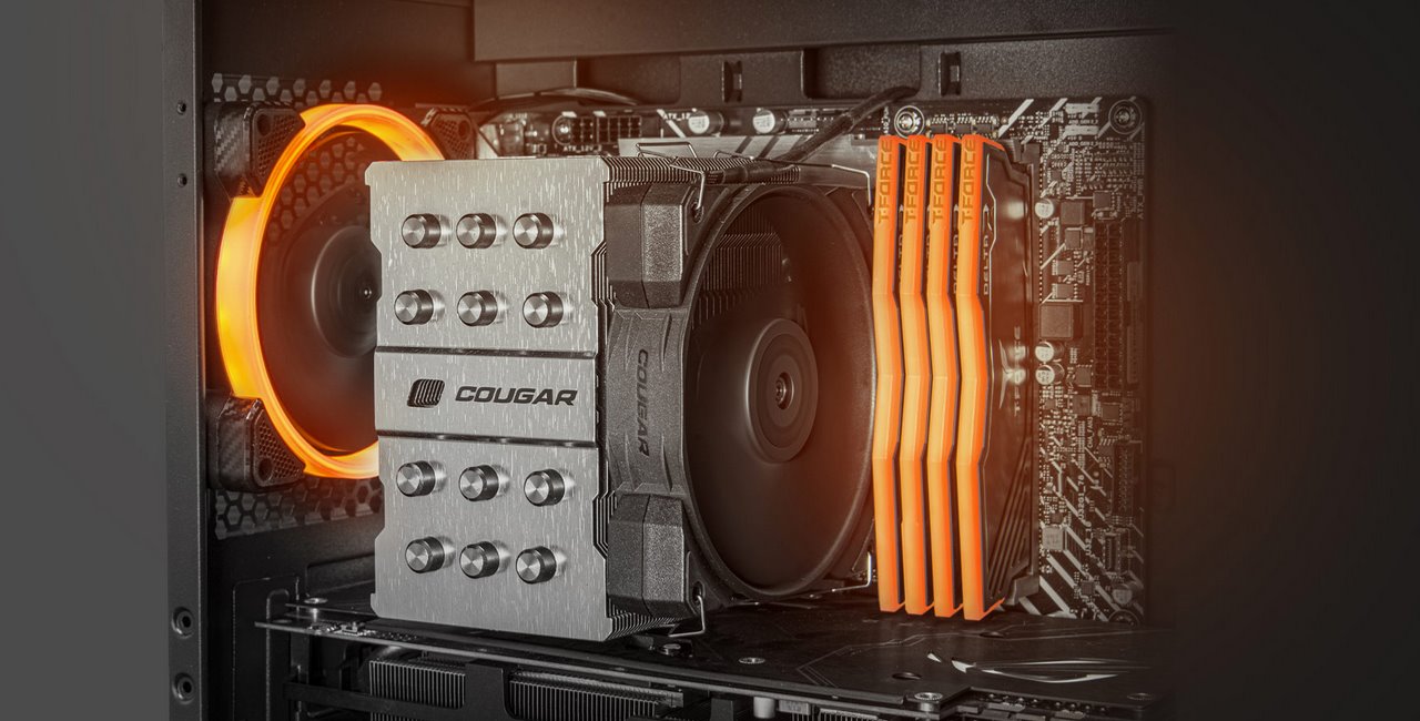 COUGAR PC skříň UNIFACE White Mini Tower Mesh Front Panel 1x 120mm Fan TG Left Panel