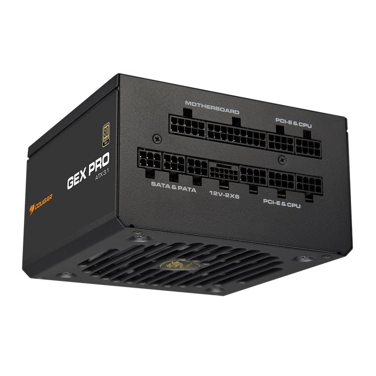 COUGAR PC zdroj GEX PRO 650W 80+ Gold, Fully, ATX3.1, PCIE5.1, GeForce RTX 50 series ready