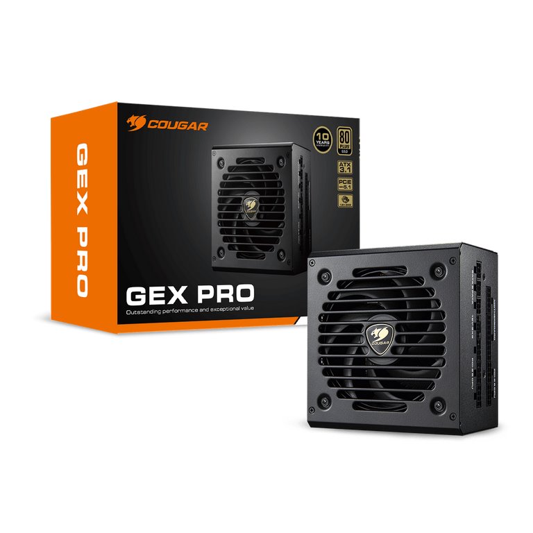 COUGAR PC zdroj GEX PRO 850W 80+ Gold, Fully, ATX3.1, PCIE5.1, GeForce RTX 50 series ready