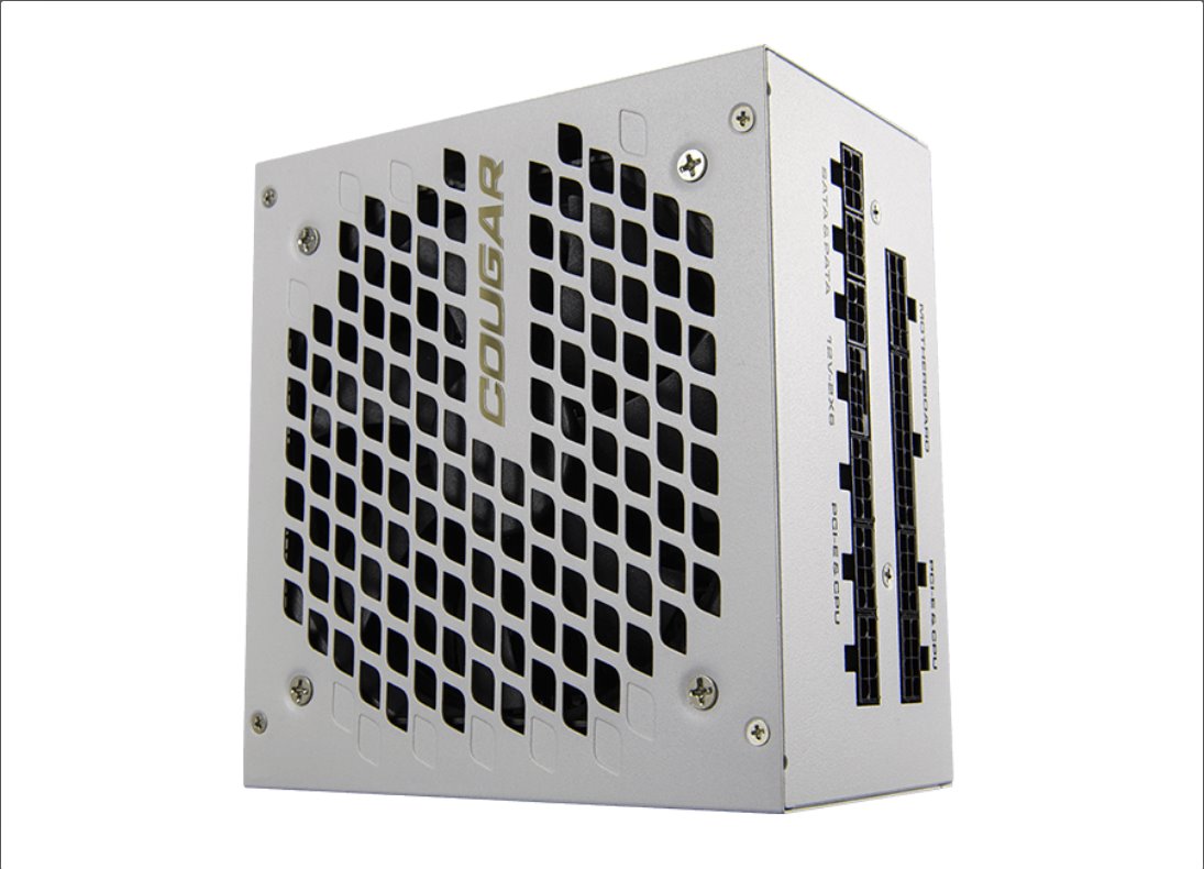 COUGAR PC zdroj GEX X2 1000W SNOW 80+ Gold, modulární (PCI-e 5.0 GPU 12+4 Pin)
