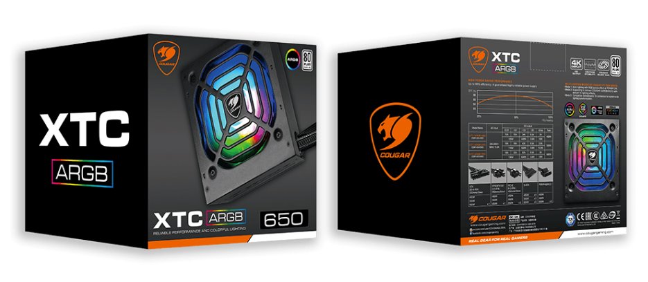 COUGAR PC zdroj XTC 550W ARGB 80+
