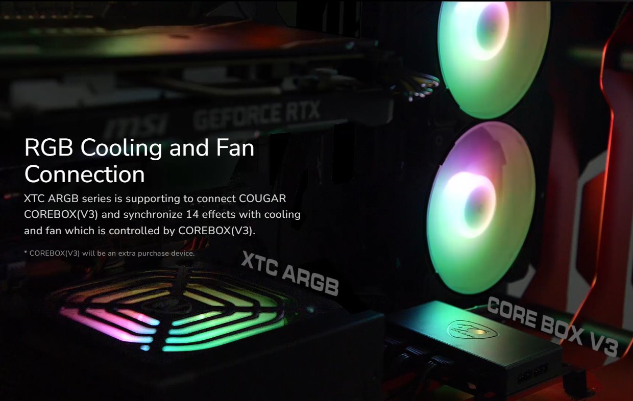 COUGAR PC zdroj XTC 550W ARGB 80+