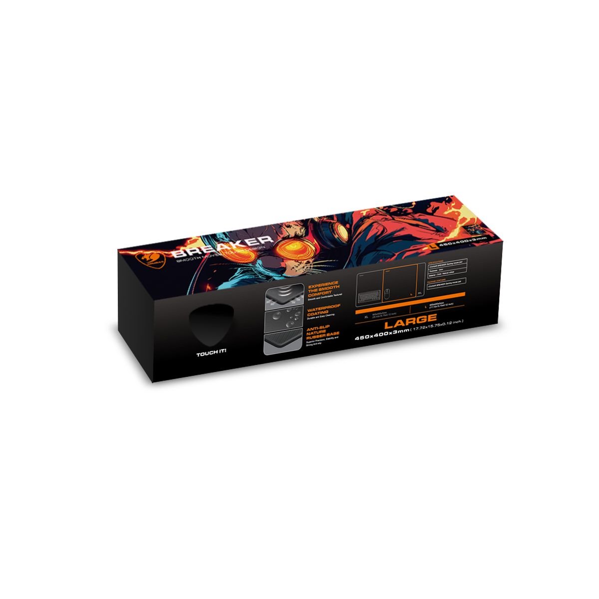 COUGAR podložka pod myš BEAKER L 450 x 400