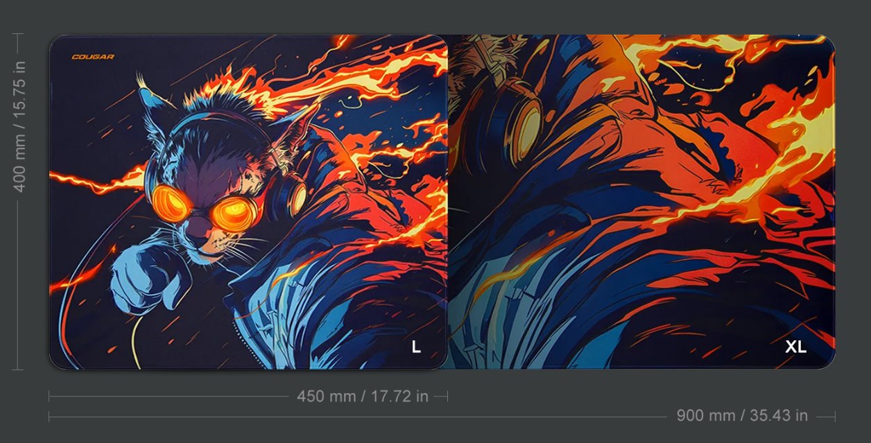 COUGAR podložka pod myš BEAKER L 450 x 400