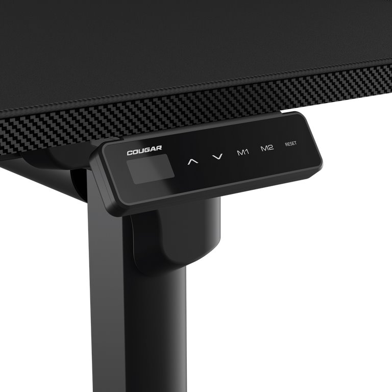 COUGAR stůl E-GRAV 180 BLACK elictric 1800 x 800 x 15 mm, 730~1180mm Silent Dual Motor Drive
