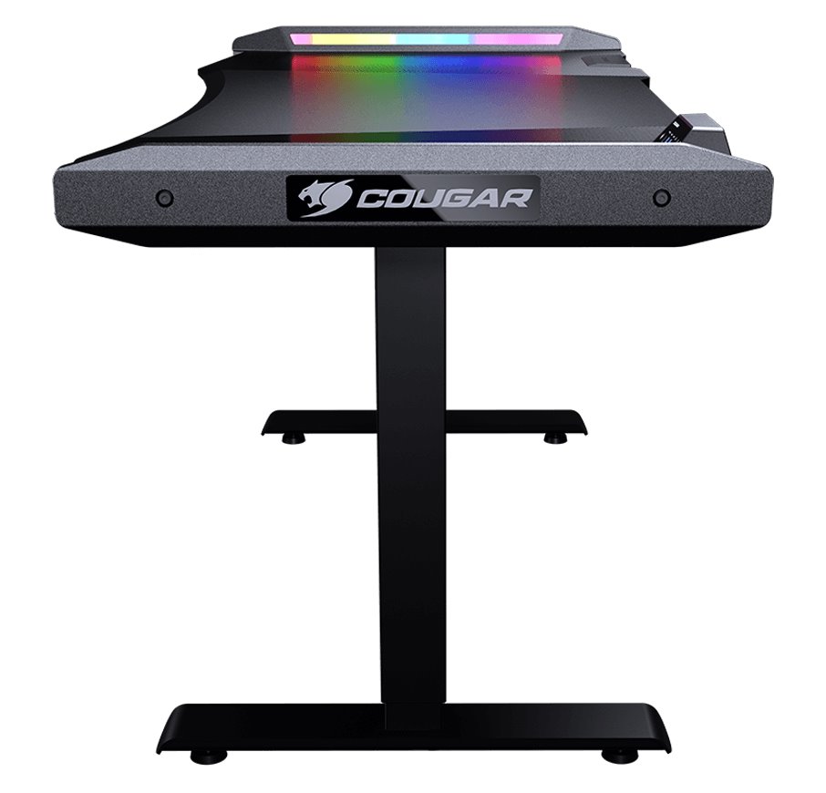 COUGAR stůl E-MARS RGB electric 1531 x 770 x 745-1195mm 2xUSB 3.0 & USB-C & 2x3,5 jack