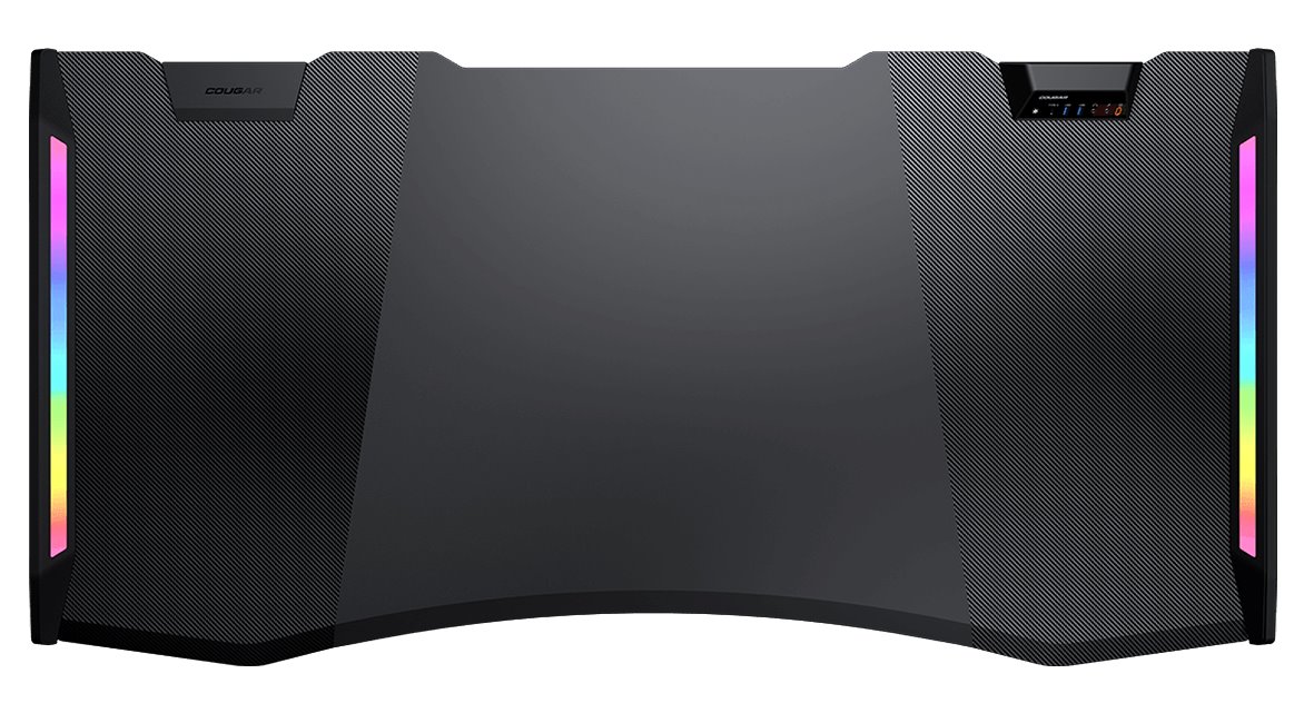 COUGAR stůl E-MARS RGB electric 1531 x 770 x 745-1195mm 2xUSB 3.0 & USB-C & 2x3,5 jack