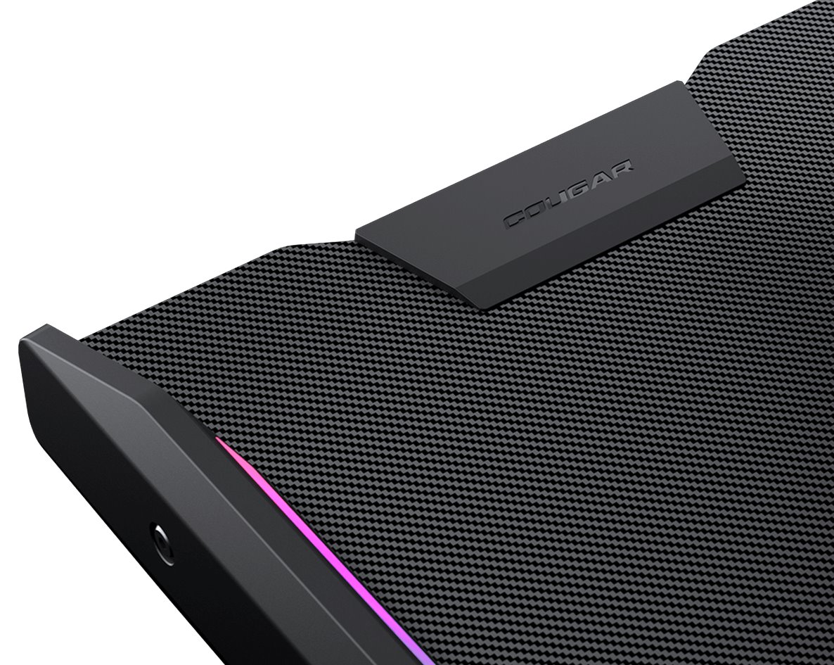 COUGAR stůl E-MARS RGB electric 1531 x 770 x 745-1195mm 2xUSB 3.0 & USB-C & 2x3,5 jack