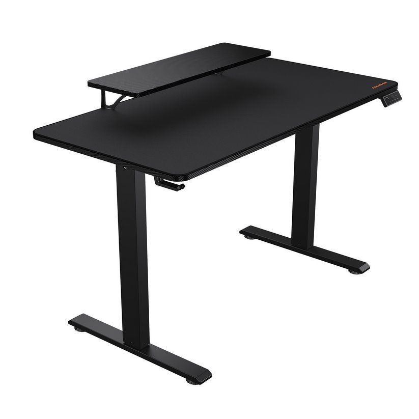 COUGAR stůl E-STAR 120 el. 1200 x 600 x 15, 720-1170mm,carbon design,monitor stand,pad,paměť 2 módy (poškozený obla)