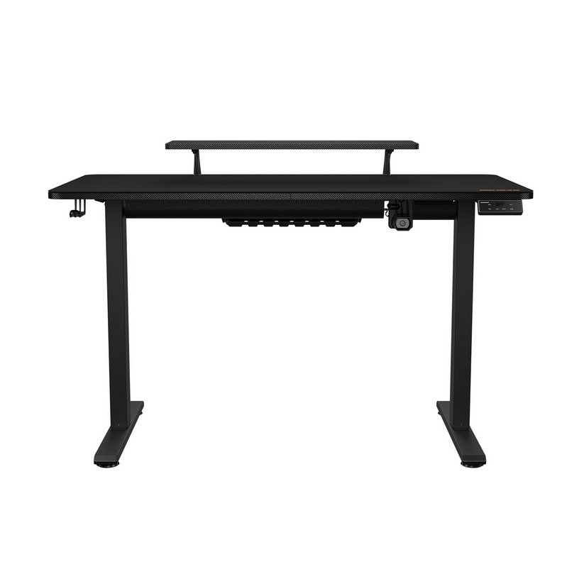 COUGAR stůl E-STAR 120 electric 1200 x 600 x 15, 720-1170mm, carbon design, monitor stand, pad, paměť nastavení 2 módy