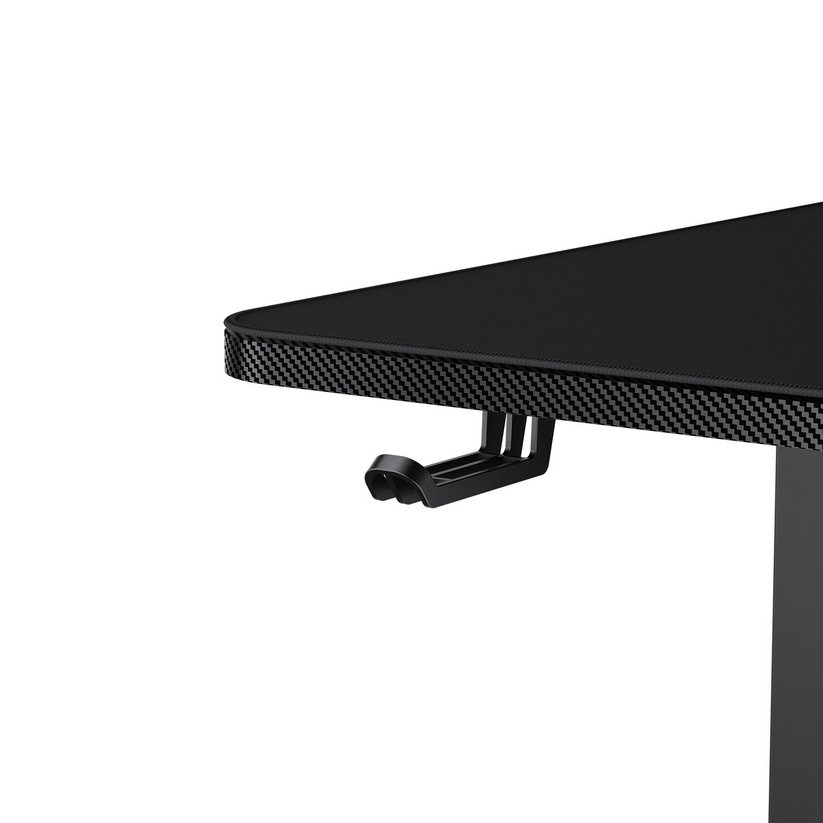 COUGAR stůl E-STAR 120 electric 1200 x 600 x 15, 720-1170mm, carbon design, monitor stand, pad, paměť nastavení 2 módy