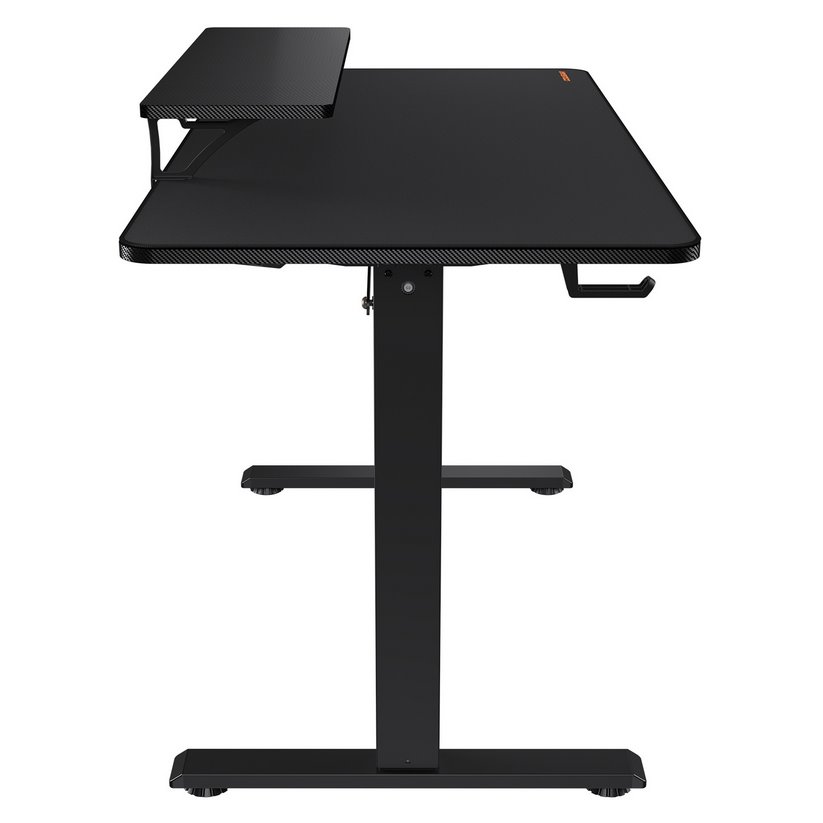 COUGAR stůl E-STAR 140 electric 1400 x 600 x 15, 720-1170mm, carbon design, monitor stand, pad, paměť nastavení 2 módy
