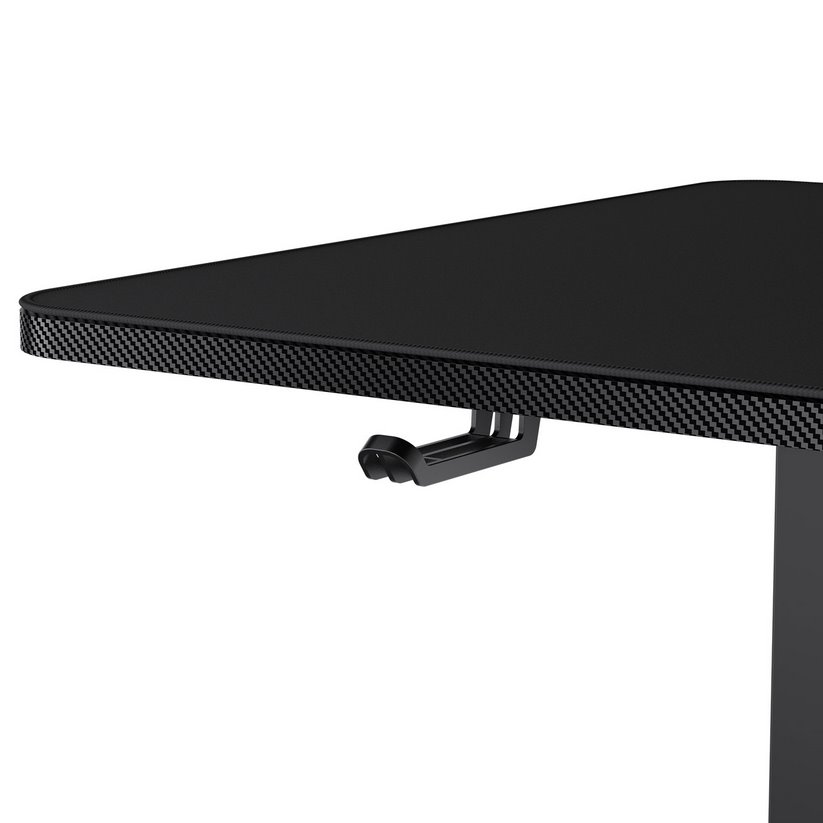 COUGAR stůl E-STAR 140 electric 1400 x 600 x 15, 720-1170mm, carbon design, monitor stand, pad, paměť nastavení 2 módy