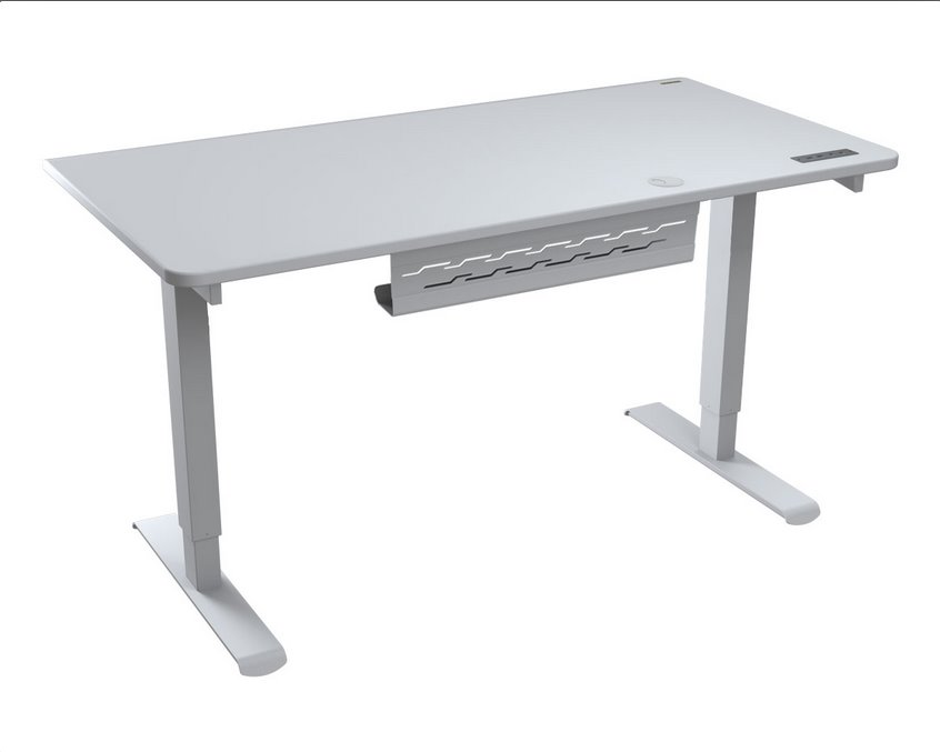 COUGAR stůl ROYAL 150 ELITE elictric 1500 x 800 x 725-1225mm 2x USB 3.0 & 2x USB-C white