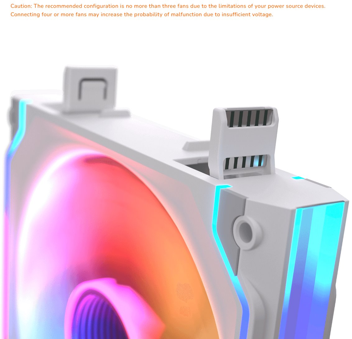 COUGAR ventilátor C140 ARGB black 140mm lightning & power management control