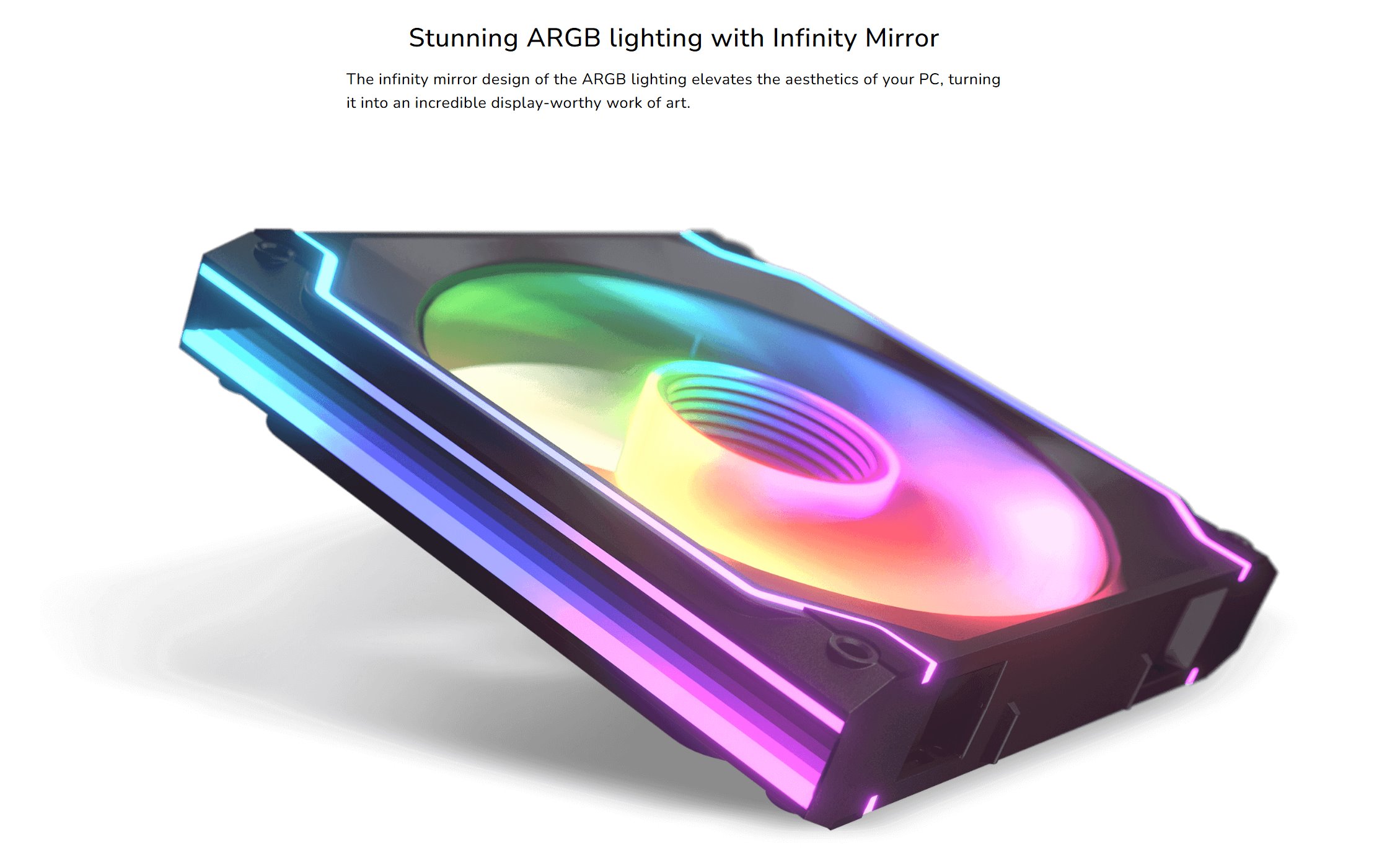 COUGAR ventilátor C140 ARGB black 140mm lightning & power management control