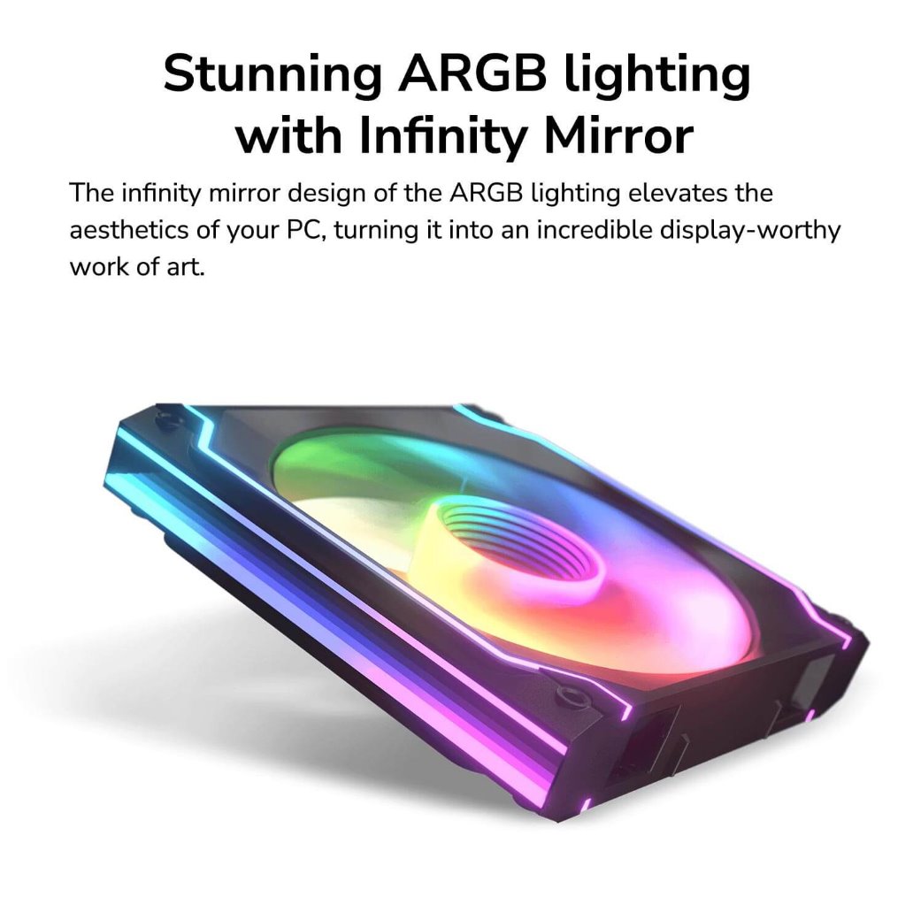 COUGAR ventilátor C140 ARGB black REVERSE BALDE 140mm lightning & power management control